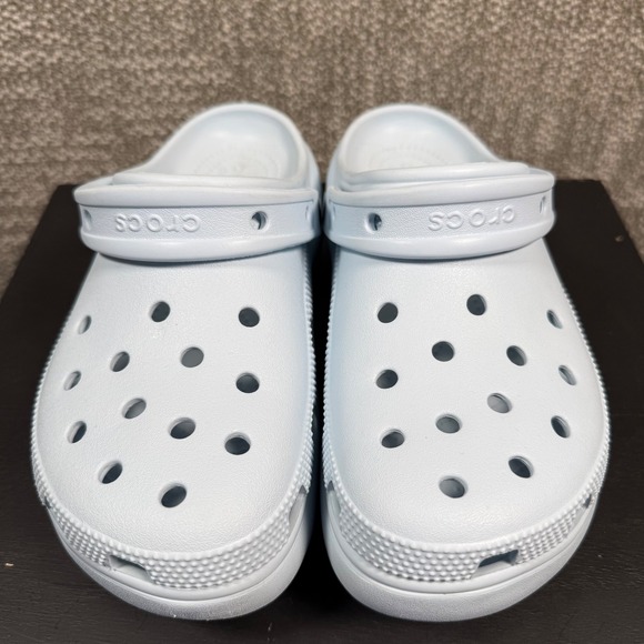 Crocs Classic Crush Clog Women Size 8 Blue Platform Sandals 207521-4SS - Picture 2 of 8